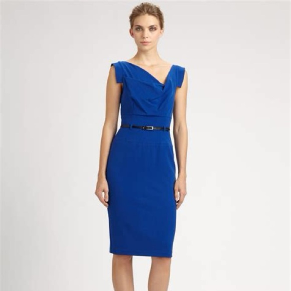 Fitted, Black Halo Jackie O Dress, Bright Royal Blue, BranNew with Tags Attached